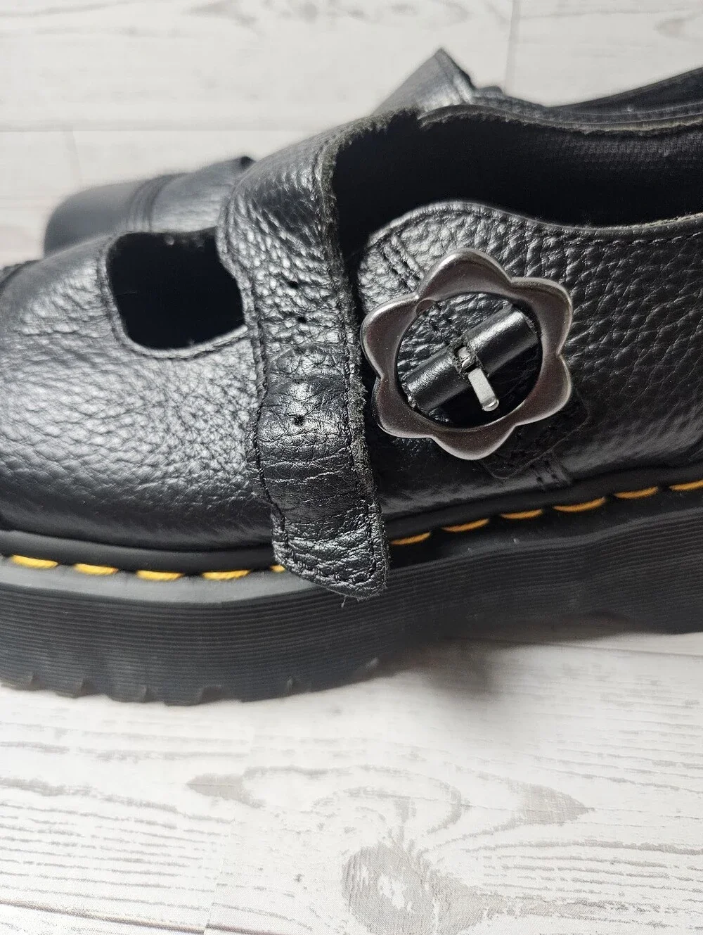 Dr. Martens Addina Flower Platform Mary Janes 10